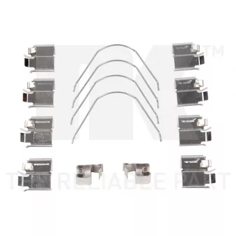 Kit d'accessoires, plaquette de frein à disque NK 7952651