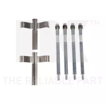 Kit d'accessoires, plaquette de frein à disque NK 7966001