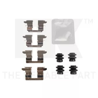 Kit d'accessoires, plaquette de frein à disque NK 79991014