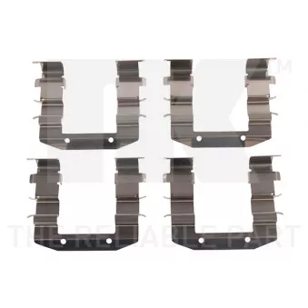 Kit d'accessoires, plaquette de frein à disque NK 79991015