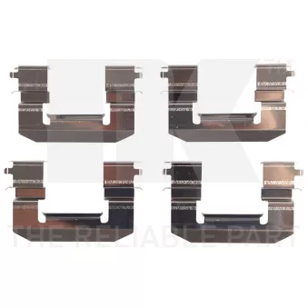 Kit d'accessoires, plaquette de frein à disque NK 79991018