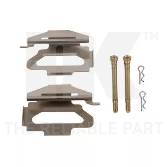 Kit d'accessoires, plaquette de frein à disque NK 7999141