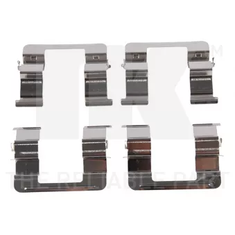 Kit d'accessoires, plaquette de frein à disque NK 7999605