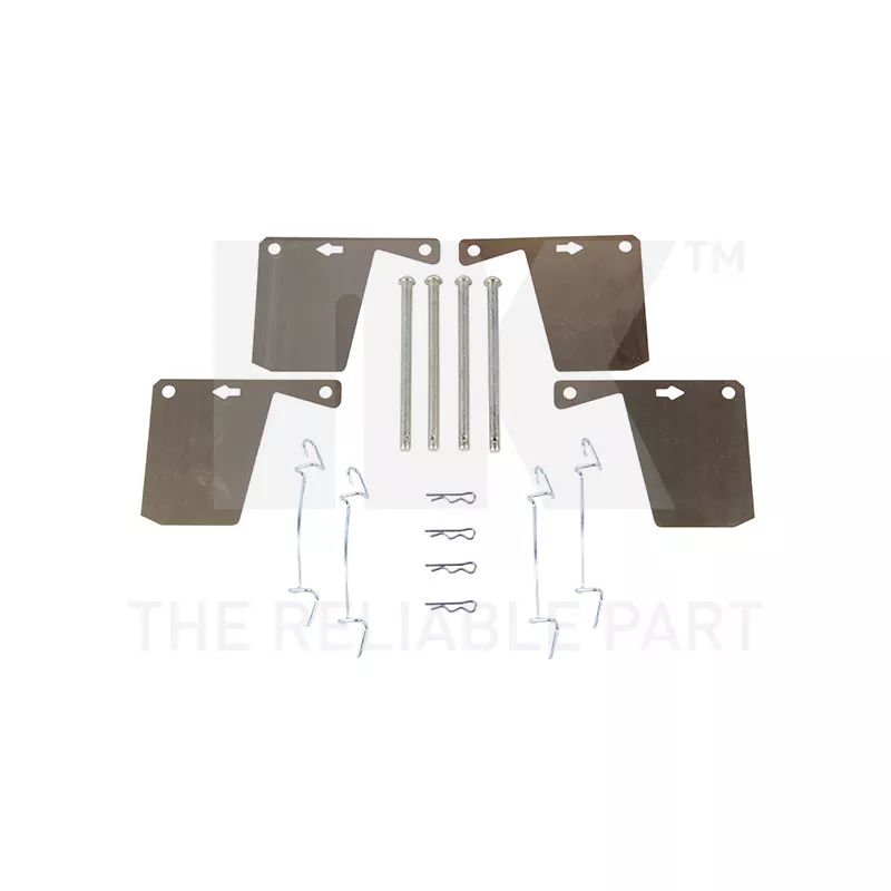 Kit d'accessoires, plaquette de frein à disque NK 7999910