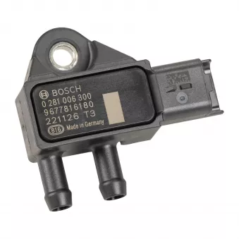 Capteur, pression des gaz échappement OE 9677816180