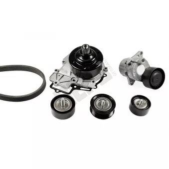 Pompe à eau+Jeu de courroie trapézoïdale à nervures HEPU PK15161A