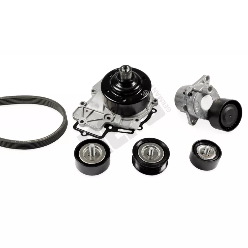 Pompe à eau+Jeu de courroie trapézoïdale à nervures HEPU PK15161A