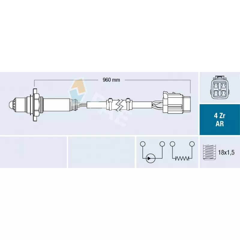 Sonde lambda FAE 75631