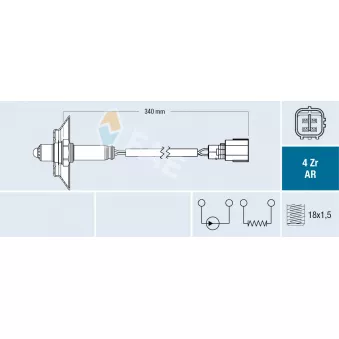 Sonde lambda FAE 75672