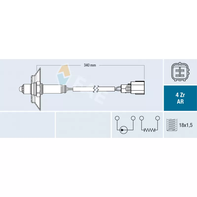 Sonde lambda FAE 75672