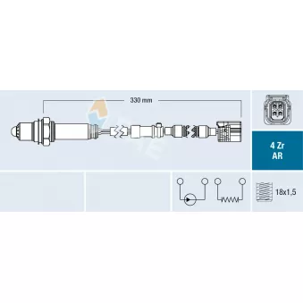 Sonde lambda FAE 75682