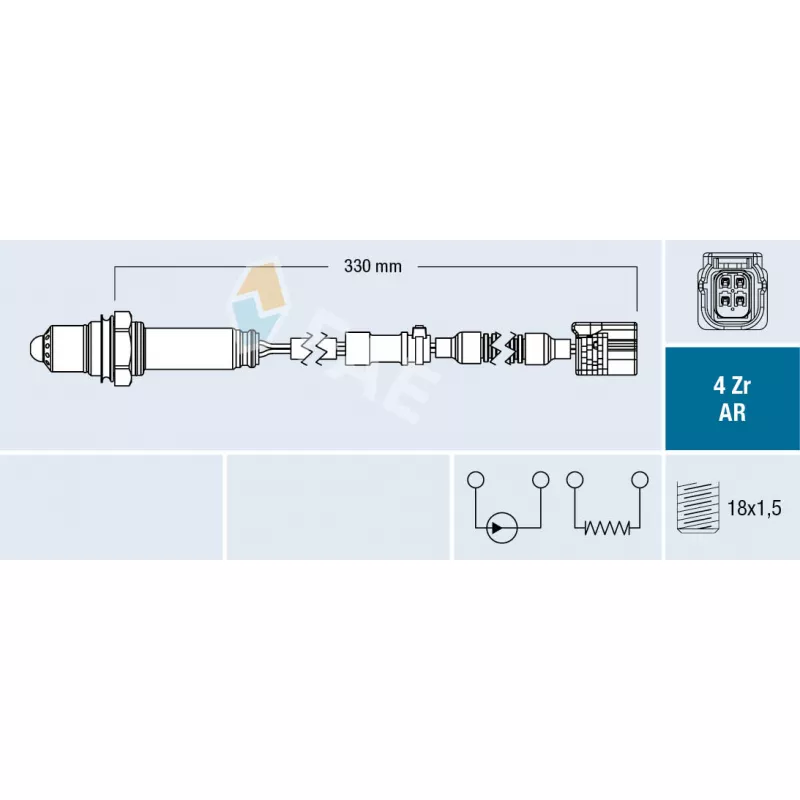 Sonde lambda FAE 75682