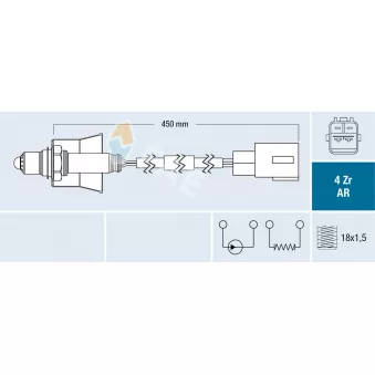 Sonde lambda FAE 75688