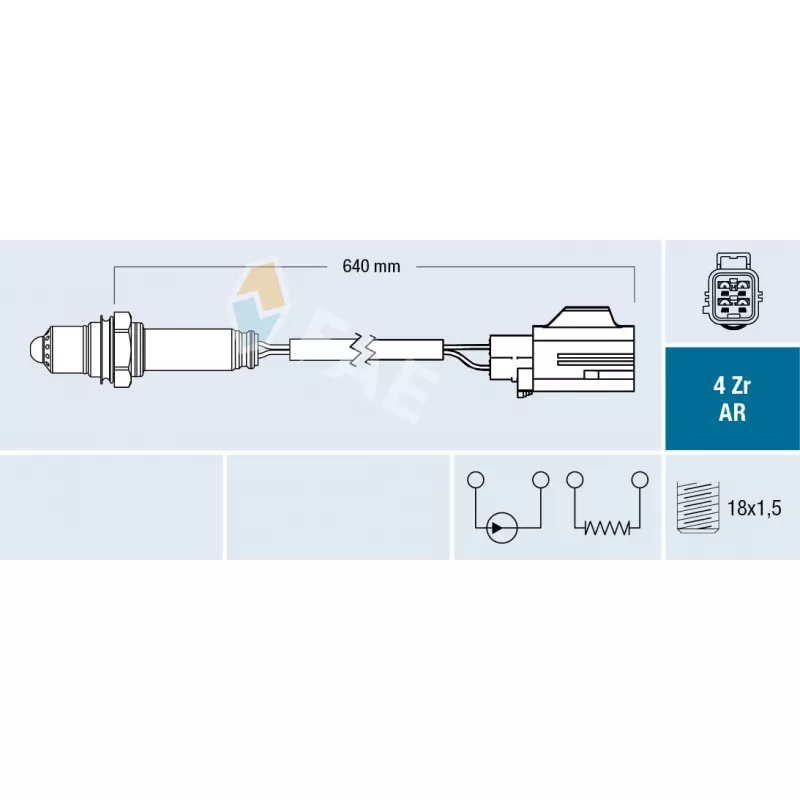 Sonde lambda FAE 75692