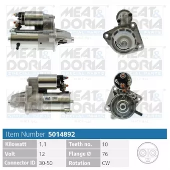 Démarreur MEAT & DORIA 5014892