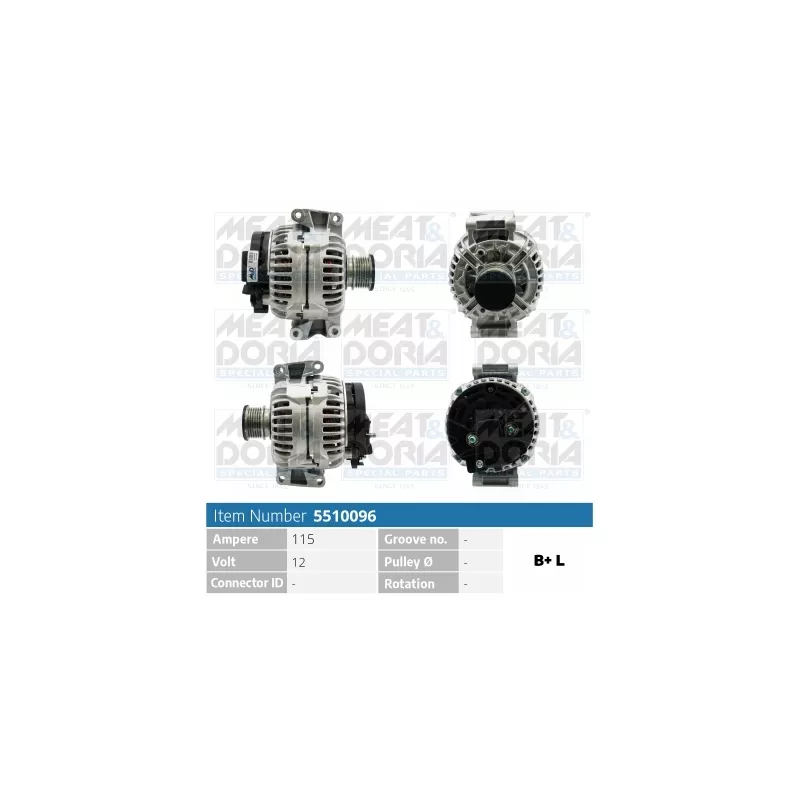 Alternateur MEAT & DORIA 5510096