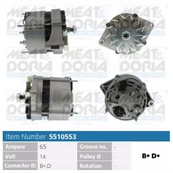 Alternateur MEAT & DORIA 5510553