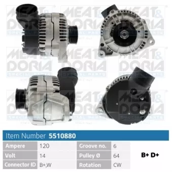 Alternateur MEAT & DORIA 5510880