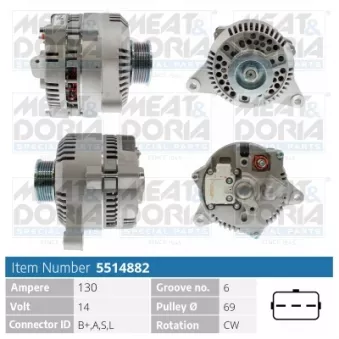 Alternateur MEAT & DORIA 5514882
