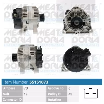 Alternateur MEAT & DORIA 55151073