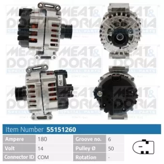 Alternateur MEAT & DORIA 55151260