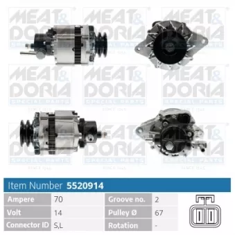 Alternateur MEAT & DORIA 5520914