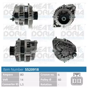 Alternateur MEAT & DORIA 5520918