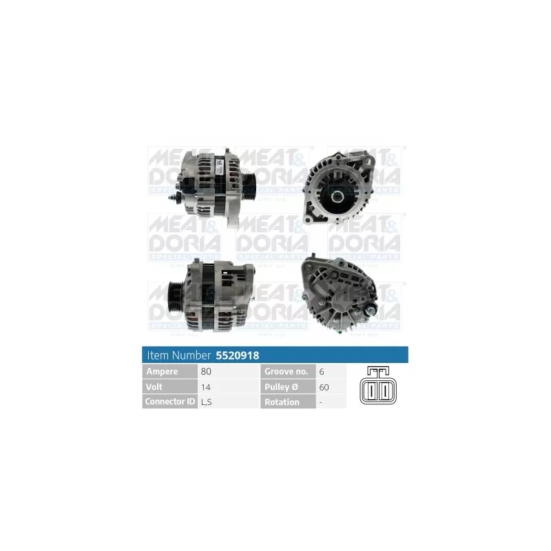 Alternateur MEAT & DORIA 5520918