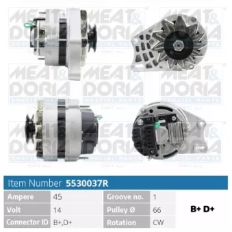 Alternateur MEAT & DORIA 5530037R