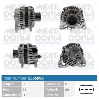 Alternateur MEAT & DORIA 5535998