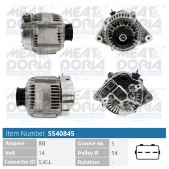 Alternateur MEAT & DORIA 5540845