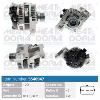 Alternateur MEAT & DORIA 5540947