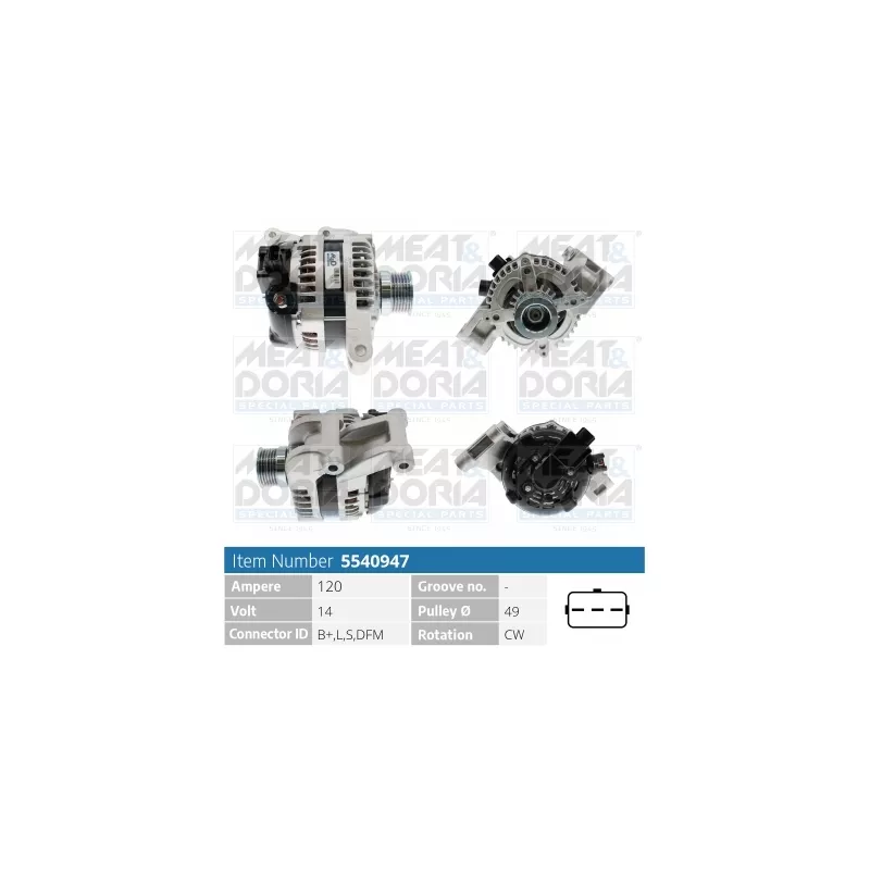 Alternateur MEAT & DORIA 5540947