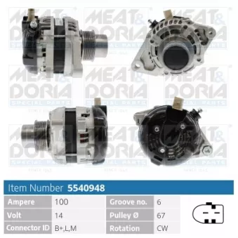 Alternateur MEAT & DORIA 5540948