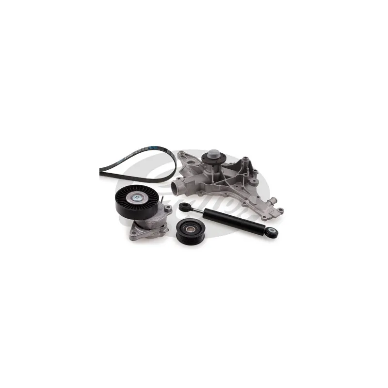 Pompe à eau+Jeu de courroie trapézoïdale à nervures GATES KP116PK2390