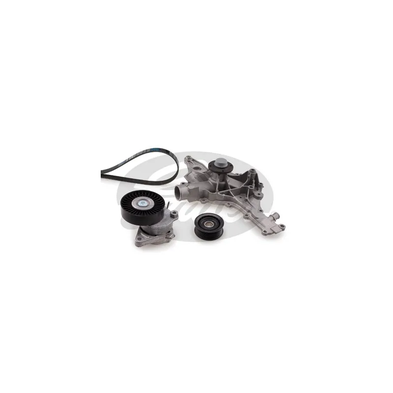 Pompe à eau+Jeu de courroie trapézoïdale à nervures GATES KP16PK2390