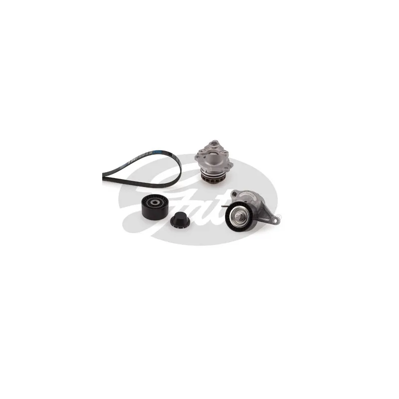 Pompe à eau+Jeu de courroie trapézoïdale à nervures GATES KP17PK1705