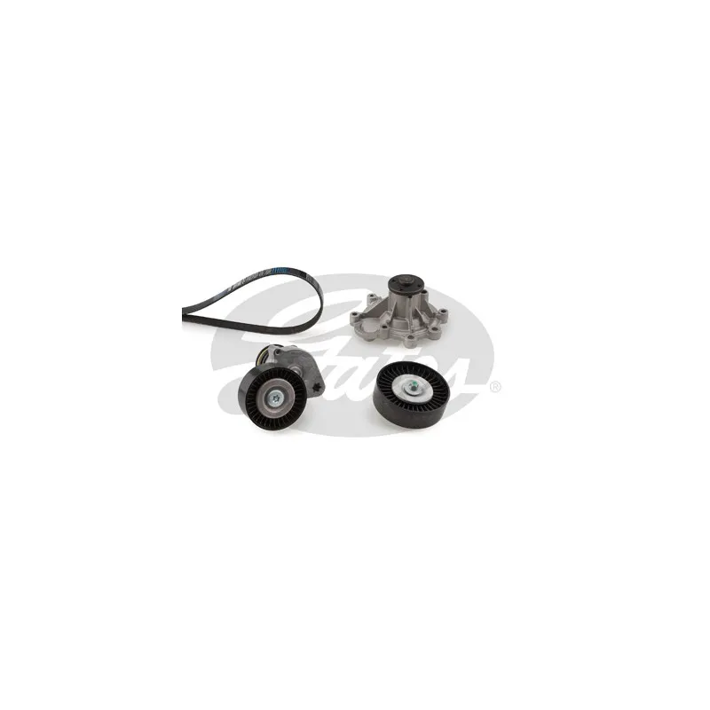 Pompe à eau+Jeu de courroie trapézoïdale à nervures GATES KP17PK2418