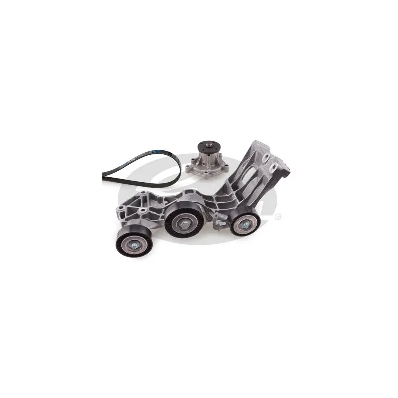 Pompe à eau+Jeu de courroie trapézoïdale à nervures GATES KP25PK1765