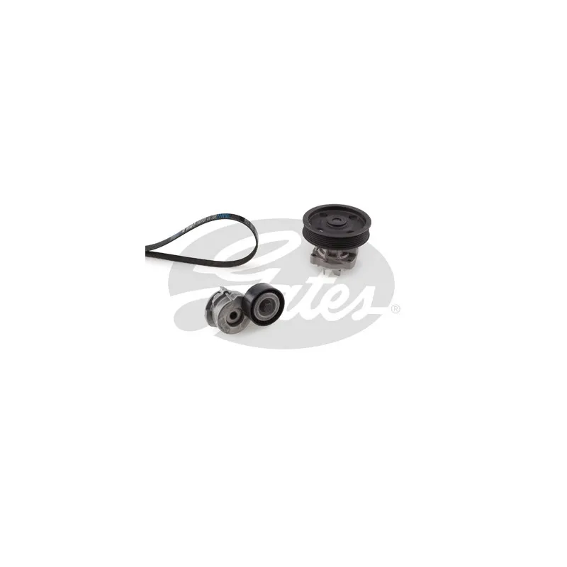 Pompe à eau+Jeu de courroie trapézoïdale à nervures GATES KP26PK1183