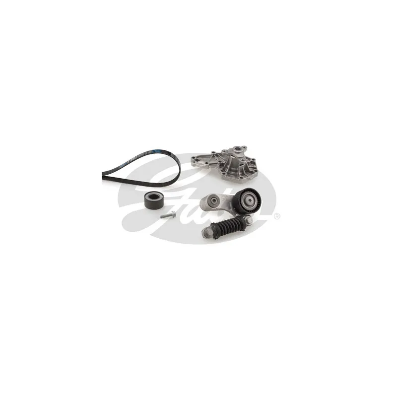 Pompe à eau+Jeu de courroie trapézoïdale à nervures GATES KP26PK1640