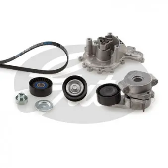 Pompe à eau+Jeu de courroie trapézoïdale à nervures GATES KP26PK1670