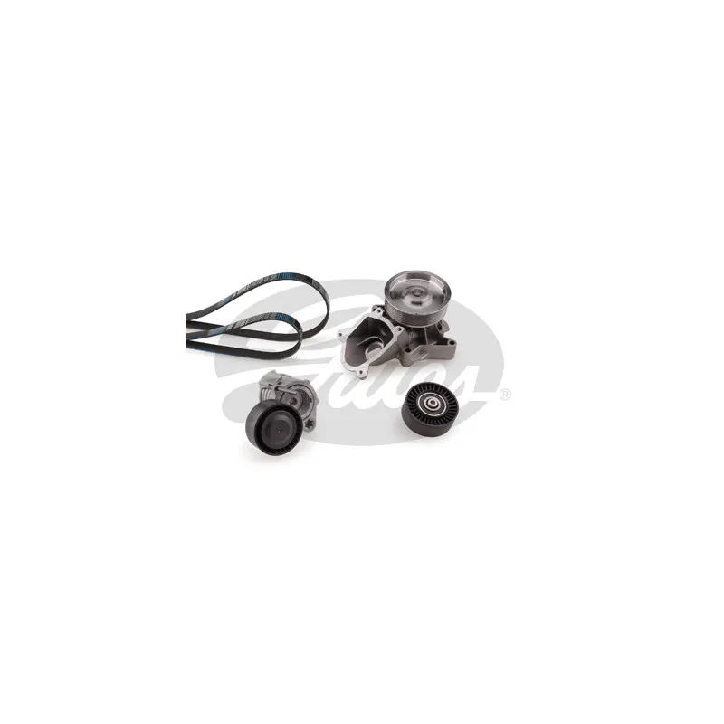 Pompe à eau+Jeu de courroie trapézoïdale à nervures GATES KP26PK1835XS