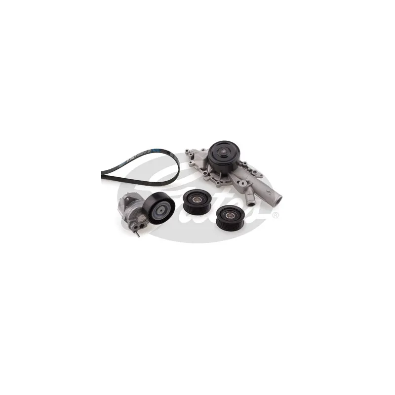 Pompe à eau+Jeu de courroie trapézoïdale à nervures GATES KP26PK2260-1