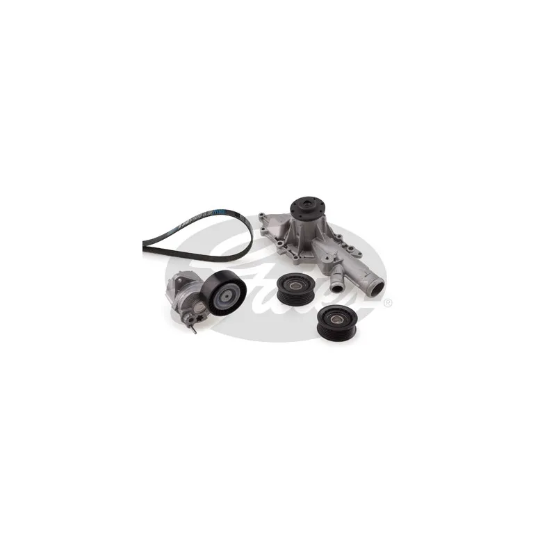 Pompe à eau+Jeu de courroie trapézoïdale à nervures GATES KP26PK2260-2