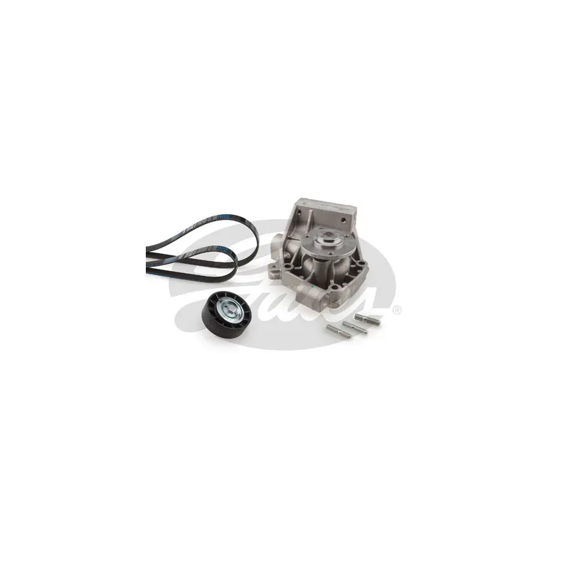 Pompe à eau+Jeu de courroie trapézoïdale à nervures GATES KP46PK948