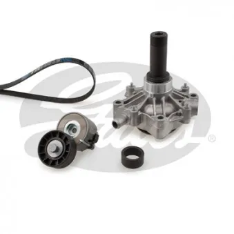 Pompe à eau+Jeu de courroie trapézoïdale à nervures GATES KP56PK1218