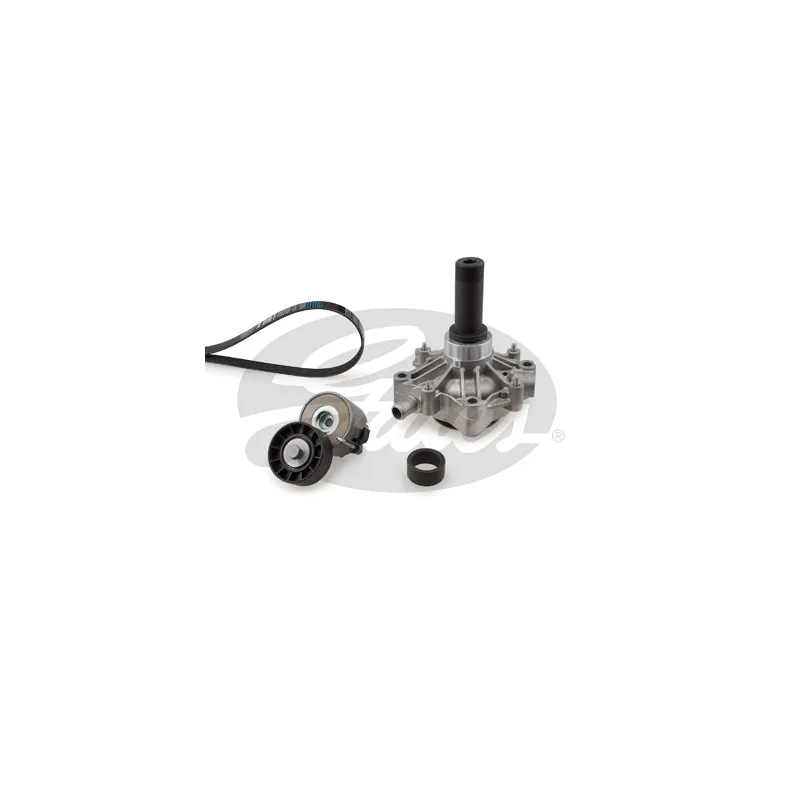 Pompe à eau+Jeu de courroie trapézoïdale à nervures GATES KP56PK1218