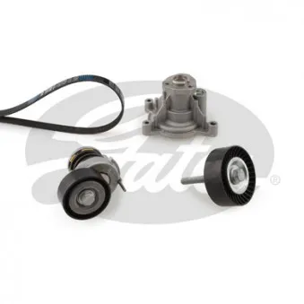 Pompe à eau+Jeu de courroie trapézoïdale à nervures GATES KP76PK1735