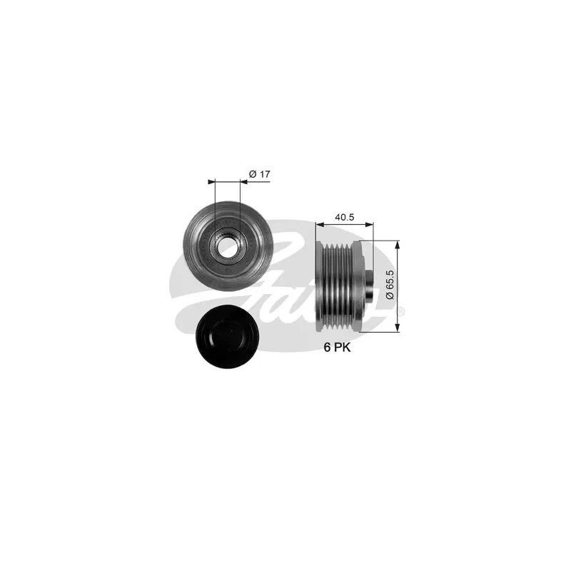 Poulie roue libre, alternateur GATES OAP7032